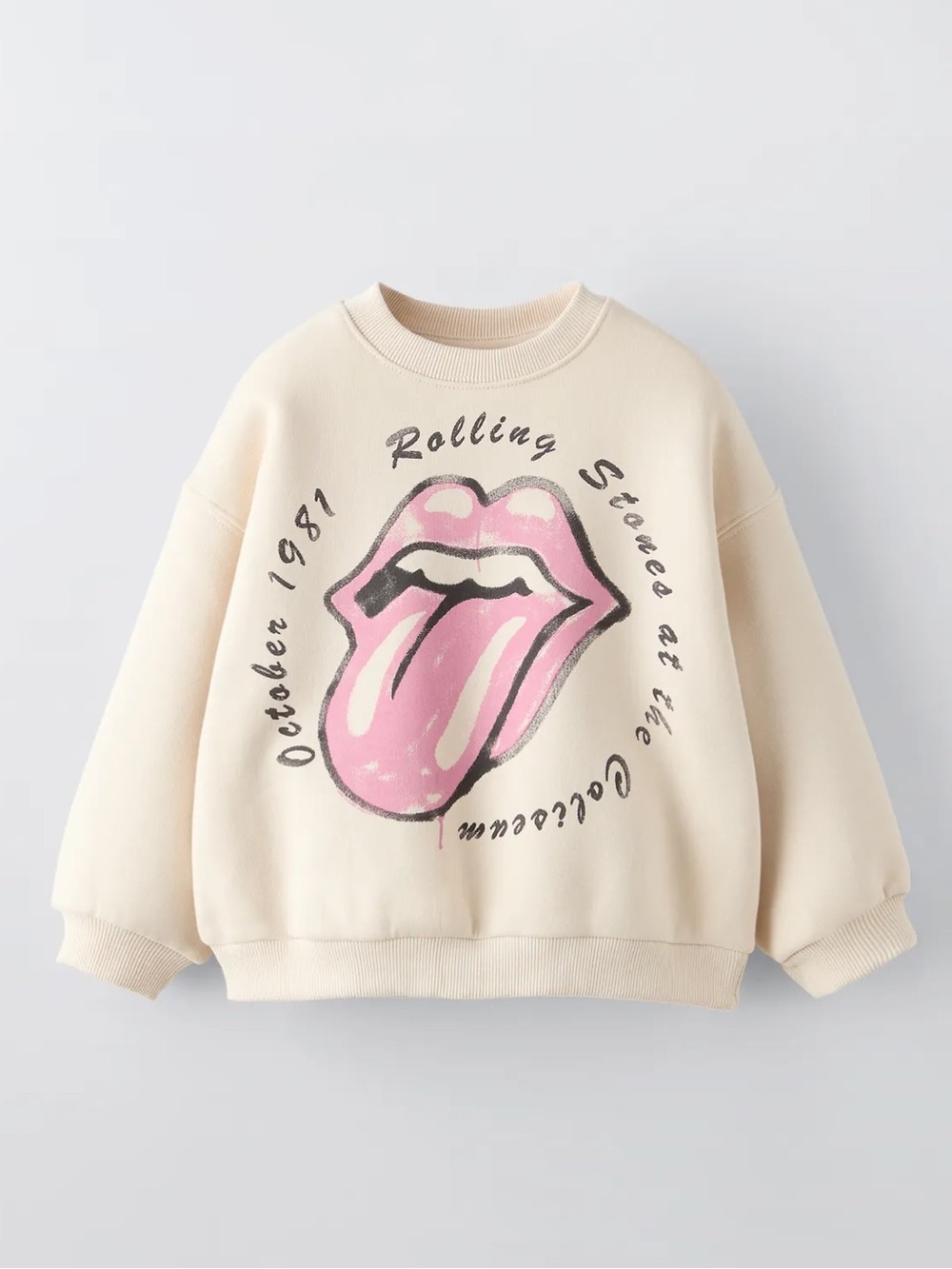NEW WOT Zara Rolling Stones Sweatshirt